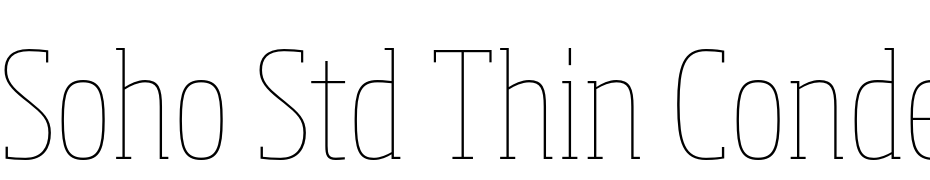 Soho Std Thin Condensed Yazı tipi ücretsiz indir